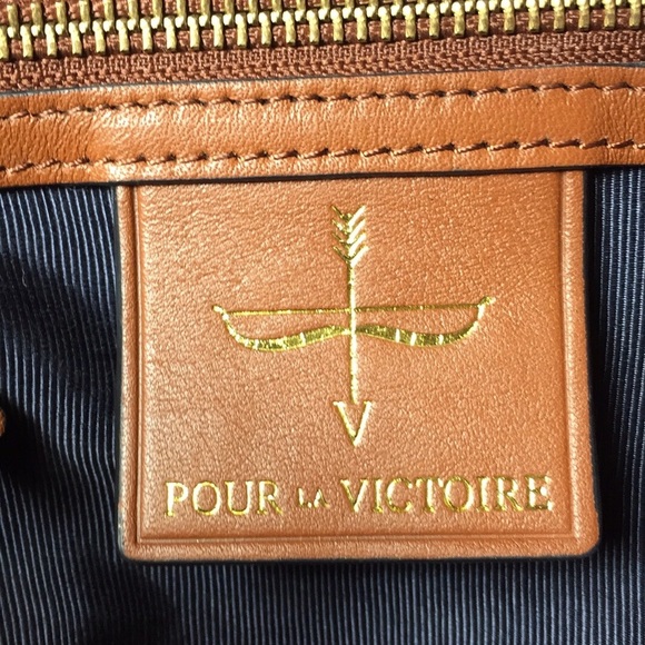 Pour La Victoire Brown Envelope Style Shoulder Bag - Picture 6 of 6